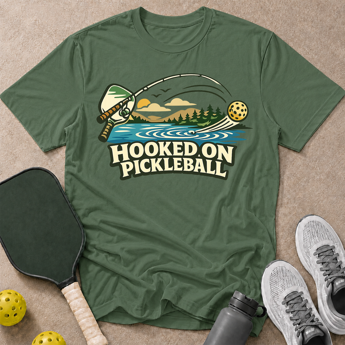Hooked On Pickleball T-Shirt